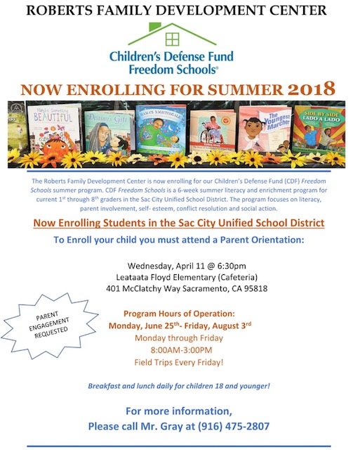 Children’s Defense Fund Freedom Schools summer program Phil Serna