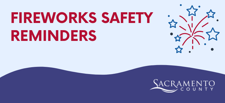 Fireworks Safety Reminder banner